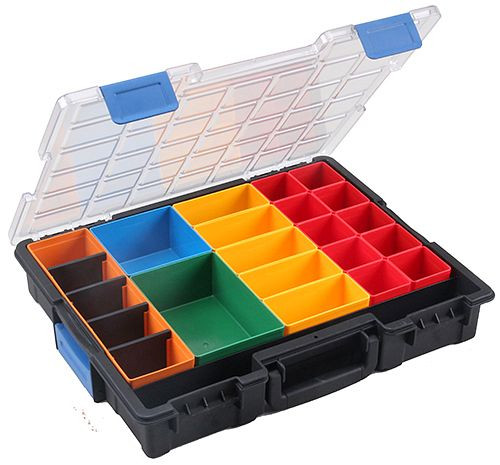 Bedrunka + Hirth Flex-Box kunststof 21-25 vakken, afmetingen in mm (BxDxH): 440 x 355 x 76, 04.KK454210