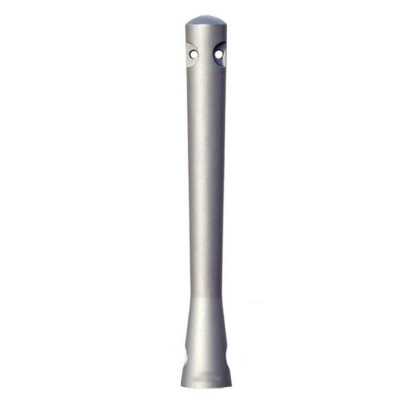 Stone HGS stijlpaal -Naxos- met 3p techniek, (zeshoekig slot), RAL 3020 verkeersrood, stijlpaal, waarvan de vorm aan de boven- en onderkant conisch toeloopt, 25048-02