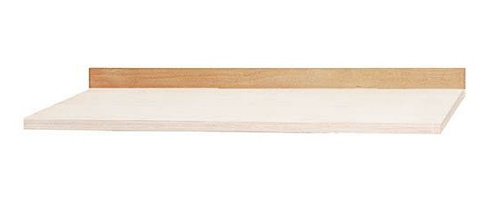 Bedrunka + Hirth werkbank rugplank, beuken multiplex, afmetingen in mm (BxH): 1250 x 120, RPA125