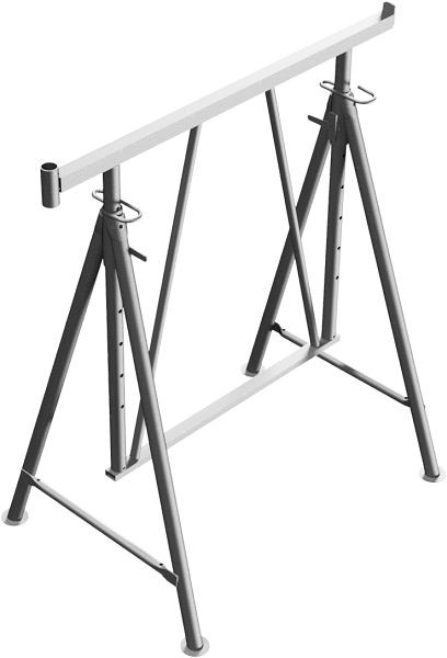 Schake vouwsteigerbok "Compact S 1200", verzinkt, maat 3, hoogte: 1,20 m - 1,95 m, 10123VS