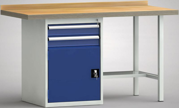 KLW standaard werkbank - 1500 x 700 x 840 mm L x D x H, WS184N-1500M40-E7022