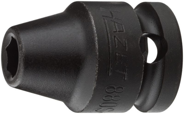 Hazet impact, machine schroevendraaierdop, zeskant, hol vierkant 10 mm, buitenzeskant trekprofiel, 6 mm, 880S-6