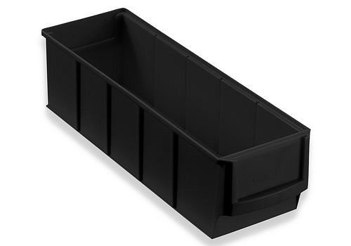 DENIOS pro-line ESD-plankdoos pro-line C1-S, PP, 91 x 300 x 81 mm, zwart, 48 stuks, 265168
