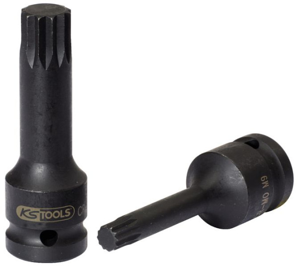 KS Tools Impact-bitdop 1/2", meertand, lang, M5, 911.0946