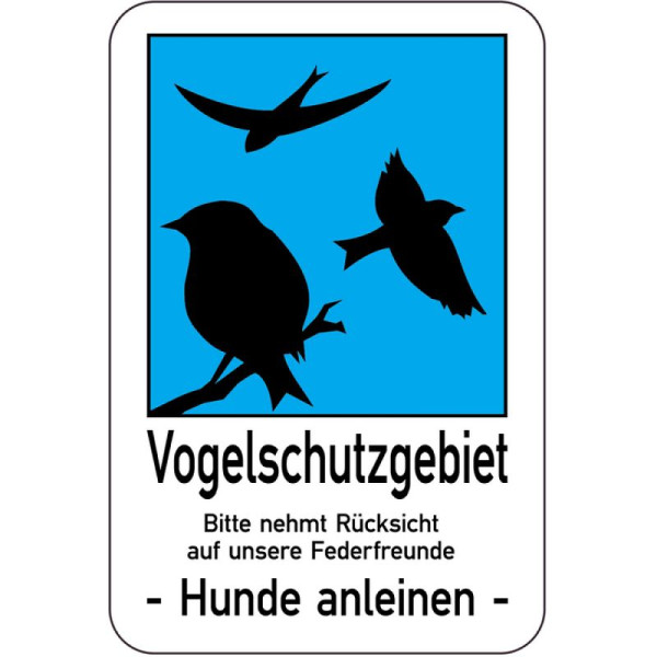 Steen HGS bijzonder bord, vogelreservaat. Houd rekening met onze verenvrienden - houd honden aangelijnd -, 14928