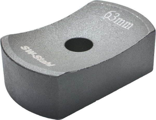 SW stalen slagopzetstuk, halfrond, 70 x 40 mm, 70 x 40 mm, S3211-7