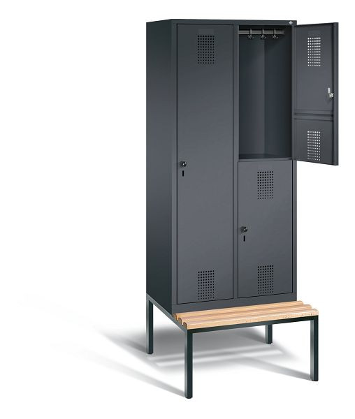 C+P cijferslot Evolo, H2090xW810xD815mm, kleur: zwart-grijs, 48650-22 S10010