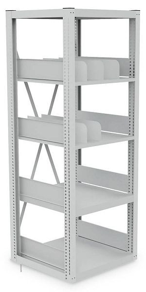 Bedrunka + Hirth Module 1, 700, 2x draagframes, 1x diagonaal kruis, 3x effen planken, 2x gleufplanken, 749 x 733 x 2030 mm, SRK01