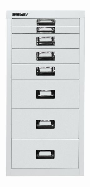 Bisley MultiDrawer™, 29-serie, DIN A4, 8 laden, verkeerswit, L298696