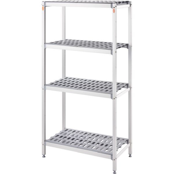 Stalgast Lagerregal aus Aluminium, 900x460x1680 mm (BxTxH), LT1146090