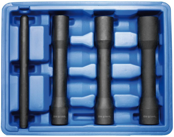 SW stalen doppen voor wielbouten, 1/2", 17-19-21 mm, 4 stuks, 07890L