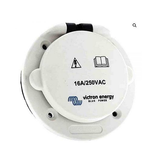 Victron Energy Power Inlet RVS met deksel 32A/250Vac (2p/3w), 392158