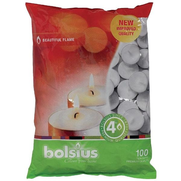 Bolsius waxinelichtjes 4 uur, VE: 100 stuks, P950
