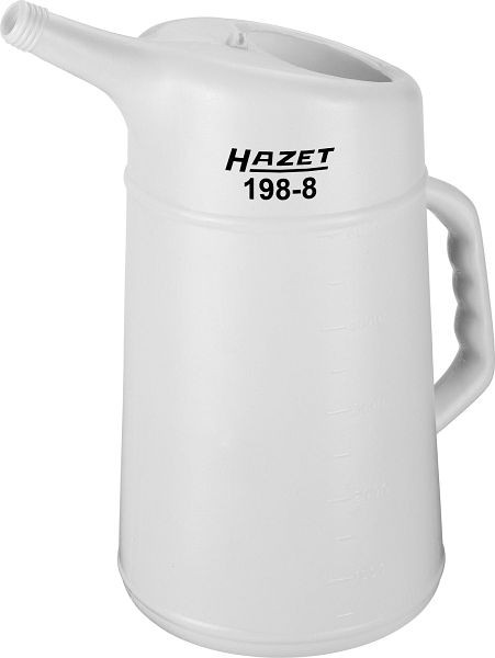 Hazet maatbeker, voor remvloeistof, materiaal: HDPE kleur: wit/transparant, inhoud: 5 l, 198-8