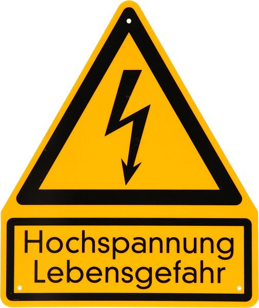 KS Tools waarschuwingsbord hoogspanning, levensgevaar, 117.2483