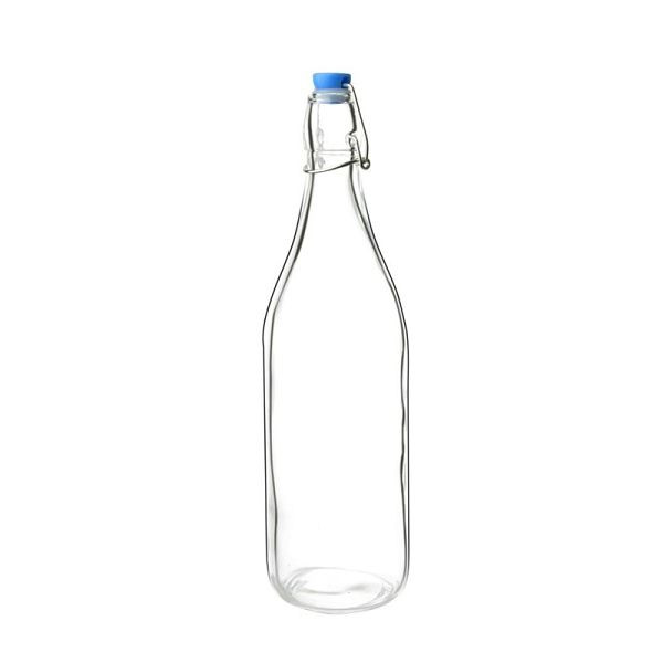 Olympia glazen flessen met draaidop 1L, VE: 6 stuks, GG930
