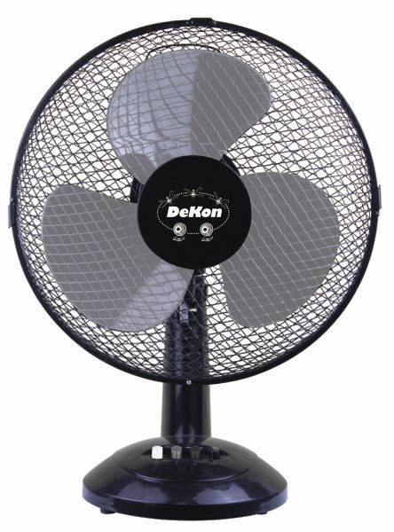 DeKon Stratos Tisch-Ventilator, schwarz, ca. 29 cm, B 306
