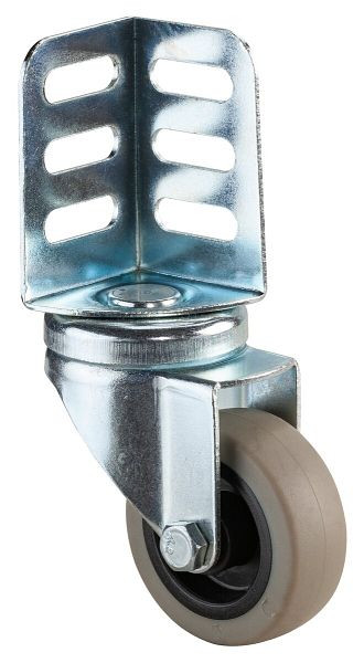 BS-rollen hoekbeslagrol, TPR-wiel, glijlager met hoekplaat, 8 stuks, F26.050.SO