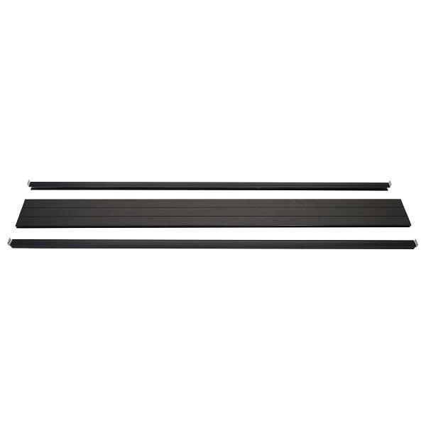Mendler eindset voor WPC inkijkbescherming Sarthe, eindprofiel windbescherming, WPC paal, 180cm, antraciet, 76257