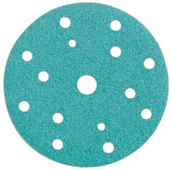 SAM schuurpapier "Groen" Ø150mm - 15 gaten P36, pak van 50, RA150070036