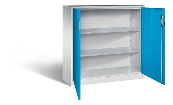 C+P gereedschapskast Acurado, H1200xB1200xD400mm, kleur: lichtgrijs/lichtblauw, verzonken handgreep, 8530-000 S10120
