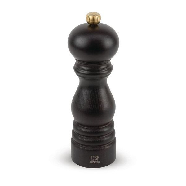 Peugeot zoutmolen donker hout 18cm, P025