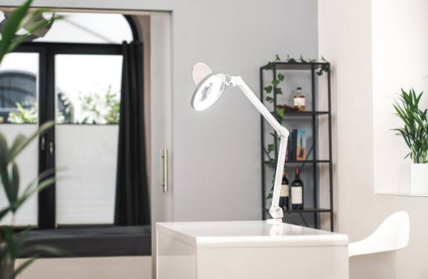 Lumeno 7213GR loeplamp/werklamp 3 dioptrie 96 LED's en grijze ring, VE: 6 stuks, 7213GR-MKIII