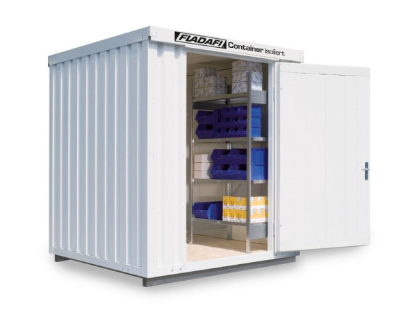 FLADAFI IC 1200 materiaalcontainer, geïsoleerd, met geïsoleerde vloer, 2.100 x 2.170 x 2.500 mm