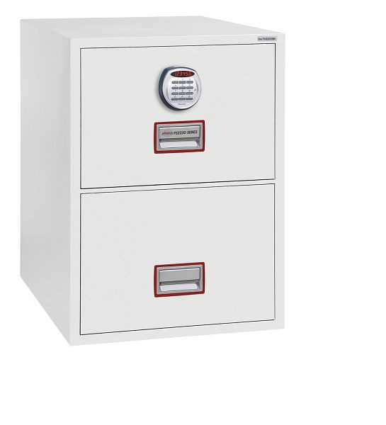phoenix World Class verticale brandmap FS2252E archiefkast met 2 uittrekelementen en elektronisch slot, FS2252E