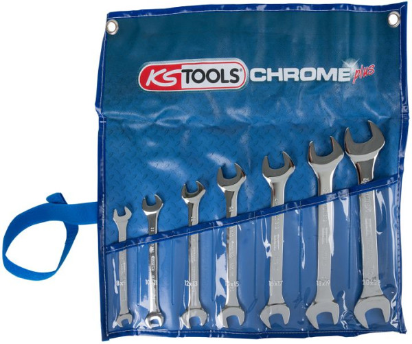 KS Tools CHROMEplus dubbele steeksleutelset, 7-delig, 518.0747