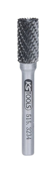 KS Tools HM cilinderfrees vorm A met rechte vertanding, 10 mm, 515.3234