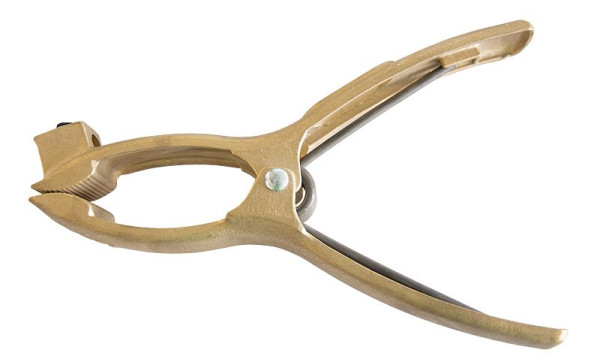 ELMAG ontdooi-aardklem 'Doc 2' (400 A, 60% ED), 'messing' max. klemopening: 70 mm, min. klemming: Ø 17 mm max. kabeldoorsnede: 50 mm², 57332
