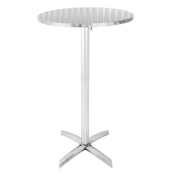 Bolero ronde opklapbare bartafel RVS 60cm, GR396