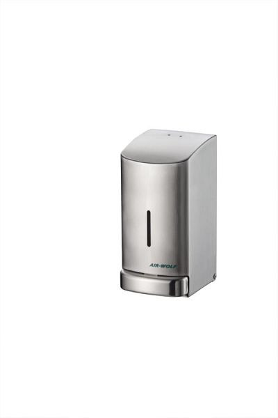 Air Wolf zeepdispenser, Alpha-serie, H x B x D: 208 x 102 x 124 mm, geborsteld roestvrij staal, 20-692
