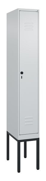 C+P luierkluis Classic PLUS met middenwand, frame, 2120x300x500mm, 7035/7035, veiligheidsdraaigrendel, 0800307-10F S10009