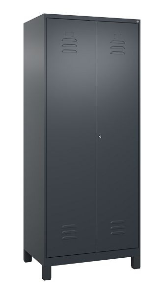 C+P multifunctionele kast Classic PLUS, was-/combinatiekast, voeten, 2 vakken, 1950x800x500mm, 7016/7016, cilinderslot, 080610-22 S10027
