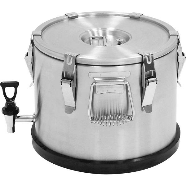 Stalgast Thermobehälter aus rostfreiem Edelstahl, 15 Liter, mit Ablasshahn, LT0207150