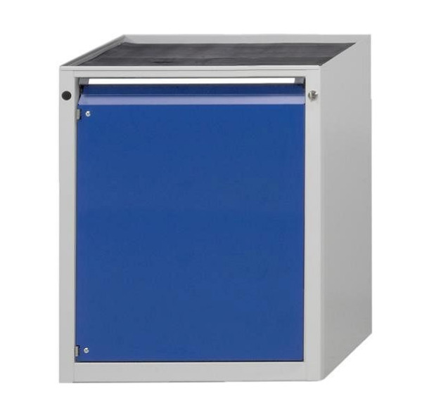 ANKE zijkast; 660 x 615 mm; RAL 7035/5010; Kuip met antislipmat; 1 deur 720 mm