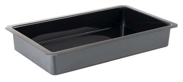 APS GN 1/1 inzet - SUPERBOX-, 53 x 32,5 cm, hoogte: 8,5 cm, polystyreen, zwart, geschikt voor GN 1/1, 11616