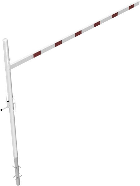 Schakehoogtebegrenzer draaibaar voor inzetting in beton, dwarsbuislengte: 4000 mm, voor hangslot, voor inzetting in beton, 417_401VB