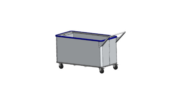 Gmöhling vloerwagen met veren G®-ERGO vario quick grip D 5408 / 580, 1400 x 700 x 620 mm, 222540812