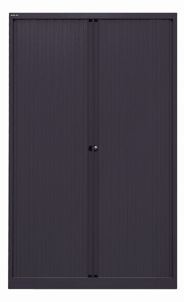 Bisley rolluikkast EuroTambour, 4 planken, 5 OH, rolluik zwart, body zwart, ET412194S5633
