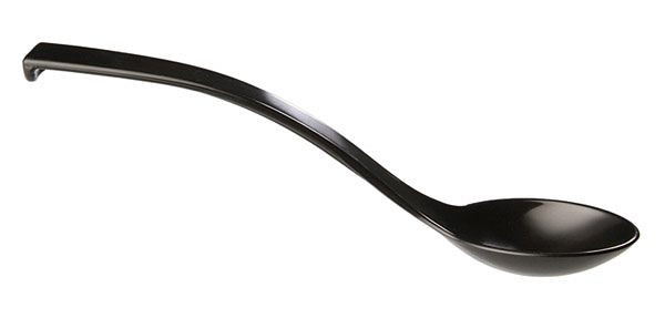 APS delicatessenlepel, Ø 6 cm, lengte: 23 cm, SAN, zwart, VE 6 stuks, 88628