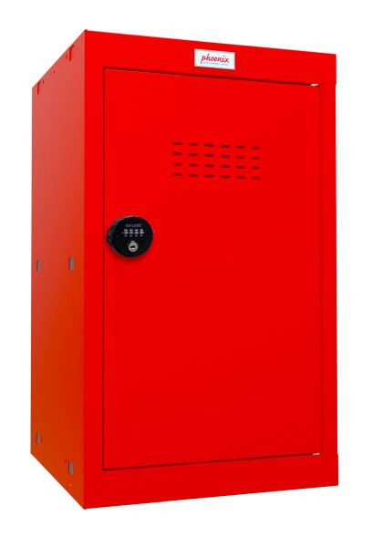 Phoenix CL-serie maat 3 kubuskast in rood met combinatieslot, CL0644RRC