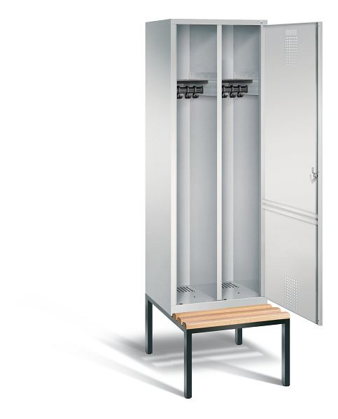 C+P zwart wit kastje Evolo, H2090xB610xD500mm, kleur: lichtgrijs, 48250-20 S10005