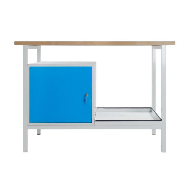 ADB werkbank "Eko" met 1 deur, RAL7035/5012, 41920
