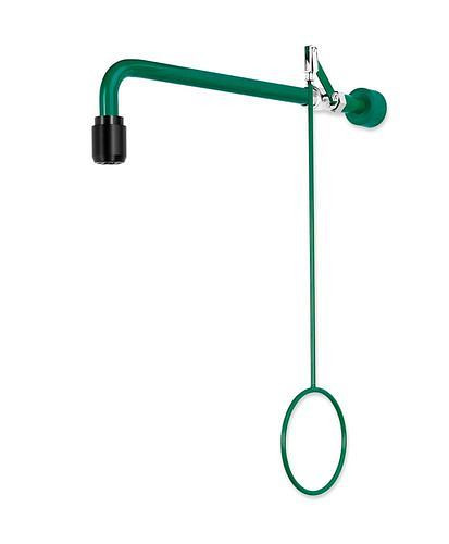B-SAFETY lichaamsdouche, groen, wandmontage inbouw, BR 081085, DVGW, 305261