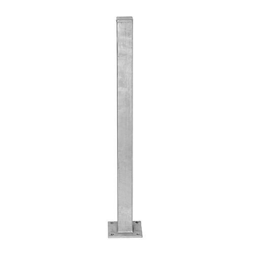Schake stalen afzetpaal, thermisch verzinkt, voor deuvels, hoogte 1000 mm, 70 x 70 mm, 310823