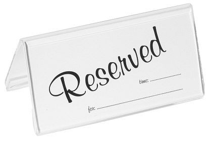 Contacto insteekkaarten Engels: Gereserveerd dubbel voor displays, VE: 25 stuks, 6783/944