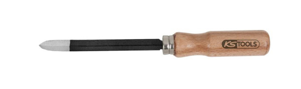 KS Tools fijnmechanische driehoekige massieve schraper, 160 mm, 150.3257